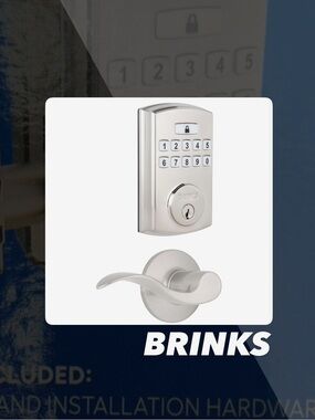 NIB Brinks Keyless Entry Deadbolt And Doorknob Set
